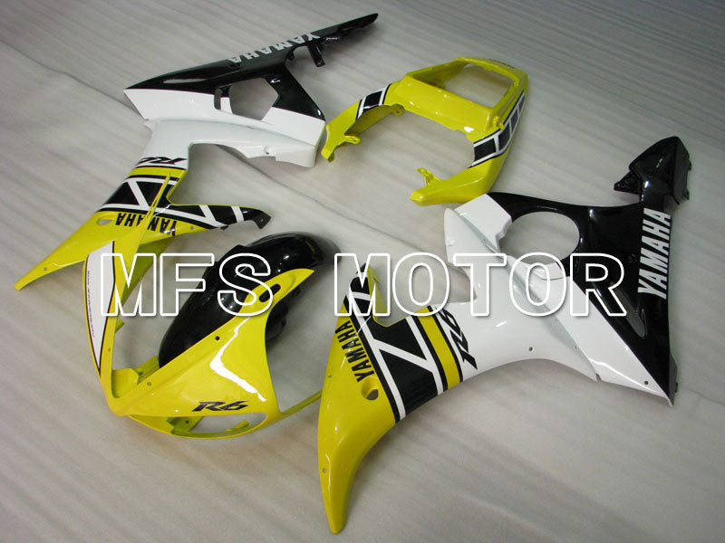 Yamaha YZF-R6 2005 Injection ABS Fairing - Factory Style - White Yellow - MFS3616 - Fairings Kit