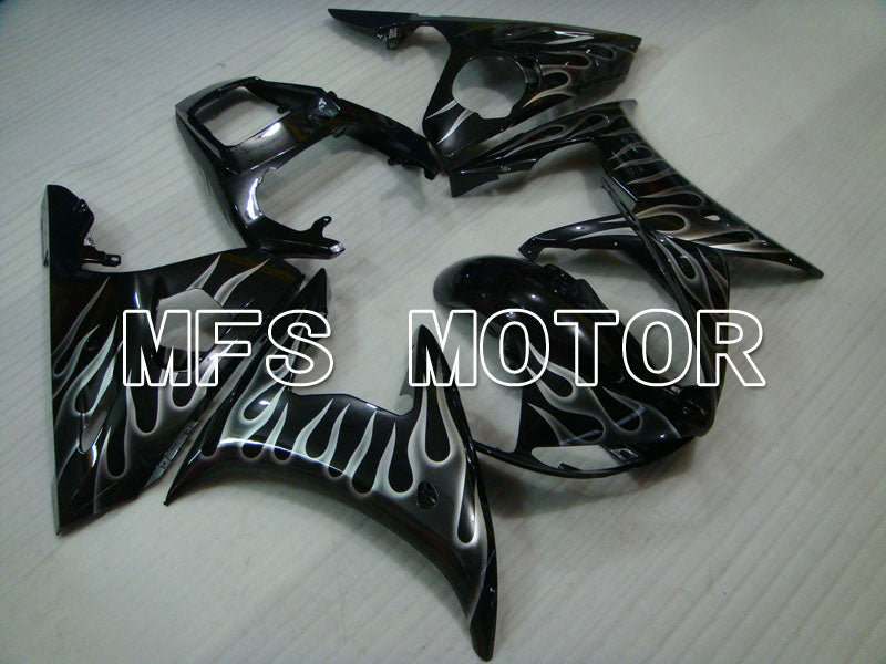 Yamaha YZF-R6 2003-2004 Injection ABS Fairing - Flame - White Black - MFS3617 - Fairings Kit