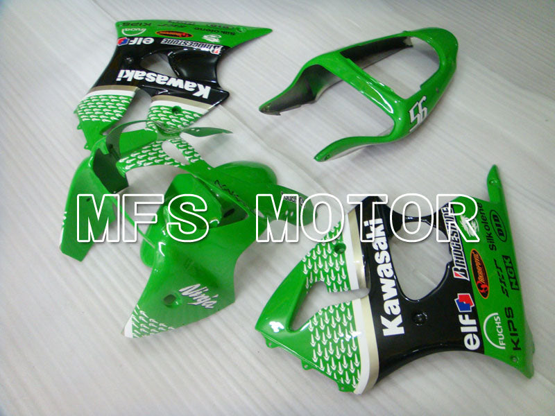 Kawasaki NINJA ZX6R 2000-2002 Injection ABS Fairing - Others - Black Green - MFS3620 - Fairings Kit