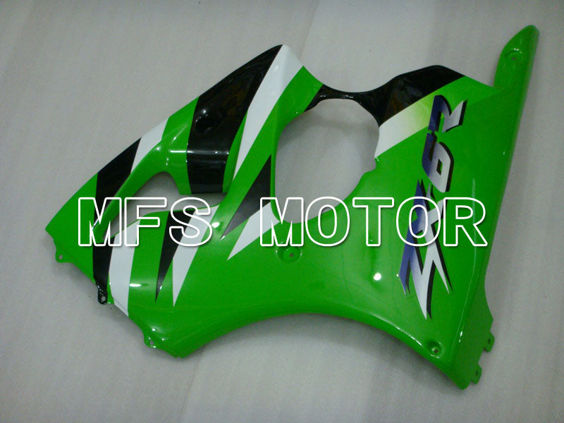Kawasaki NINJA ZX6R 2000-2002 Injection ABS Fairing - Factory Style - Black Green - MFS3622 - Fairings Kit