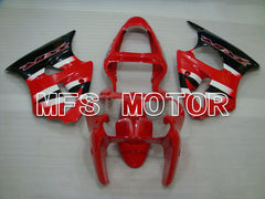 Kawasaki NINJA ZX6R 2000-2002 Injection ABS Fairing - Factory Style - Black Red - MFS3623 - Fairings Kit