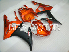 Yamaha YZF-R6 2005 Injection ABS Fairing - Factory Style - Black Matte Orange - MFS3633 - Fairings Kit
