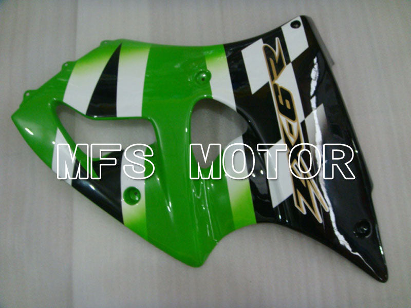Kawasaki NINJA ZX6R 2000-2002 Injection ABS Fairing - Factory Style - Black Green White - MFS3634 - Fairings Kit