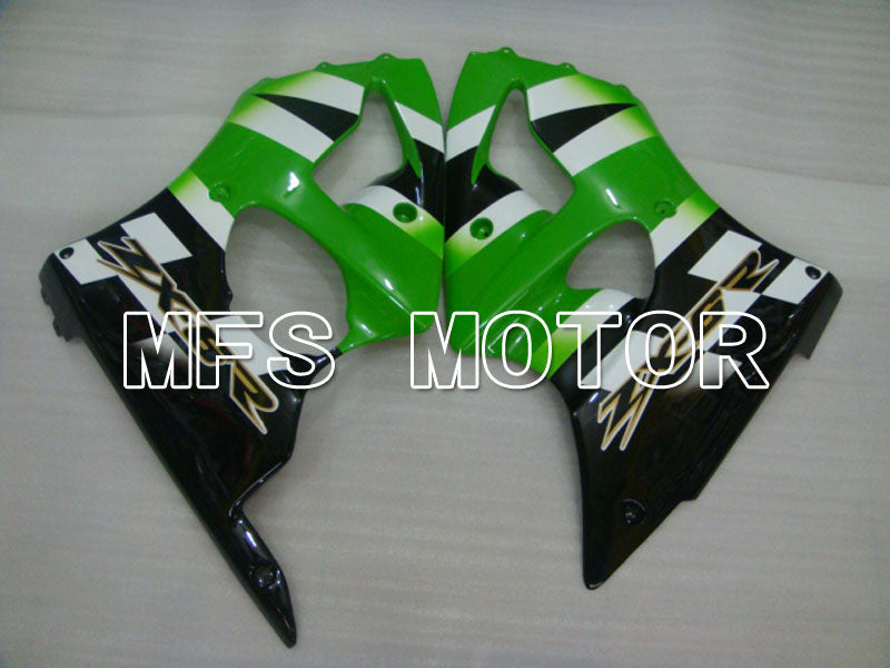 Kawasaki NINJA ZX6R 2000-2002 Injection ABS Fairing - Factory Style - Black Green White - MFS3634 - Fairings Kit