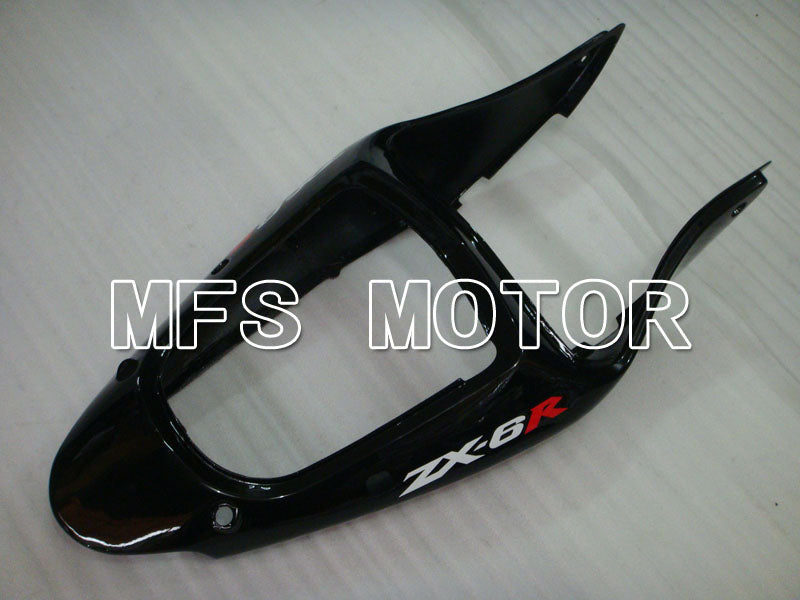Kawasaki NINJA ZX6R 2000-2002 Injection ABS Fairing - Flame - Black Red - MFS3637 - Fairings Kit