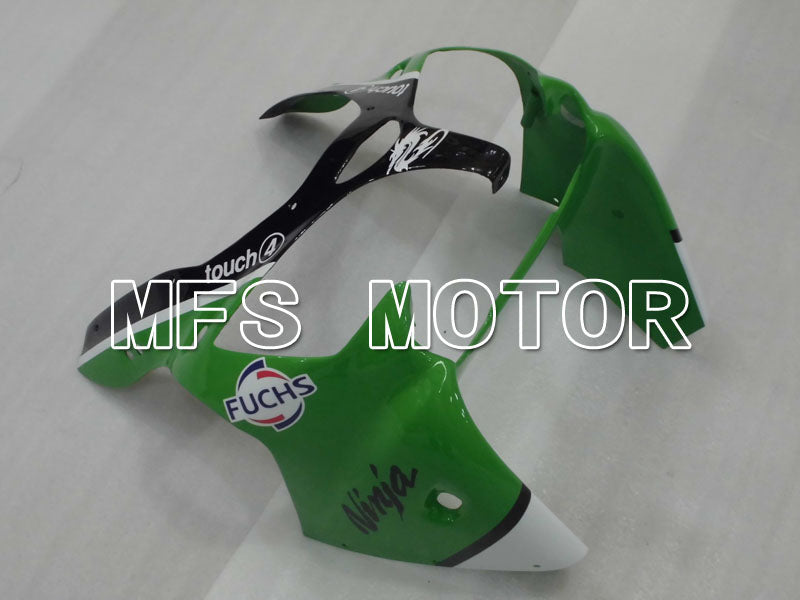 Kawasaki NINJA ZX6R 2000-2002 Injection ABS Fairing - Factory Style - Black Green White - MFS3648 - Fairings Kit