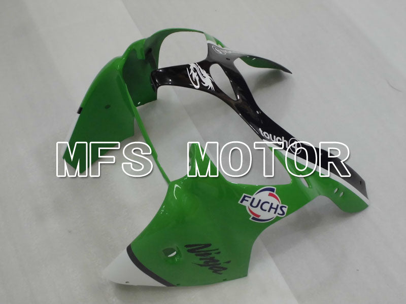 Kawasaki NINJA ZX6R 2000-2002 Injection ABS Fairing - Factory Style - Black Green White - MFS3648 - Fairings Kit