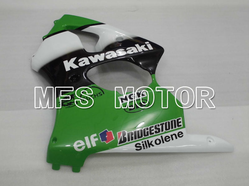 Kawasaki NINJA ZX6R 2000-2002 Injection ABS Fairing - Factory Style - Black Green White - MFS3648 - Fairings Kit