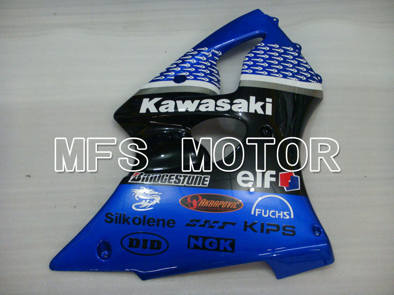 Kawasaki NINJA ZX6R 2000-2002 Injection ABS Fairing - Factory Style - Black Blue - MFS3650 - Fairings Kit