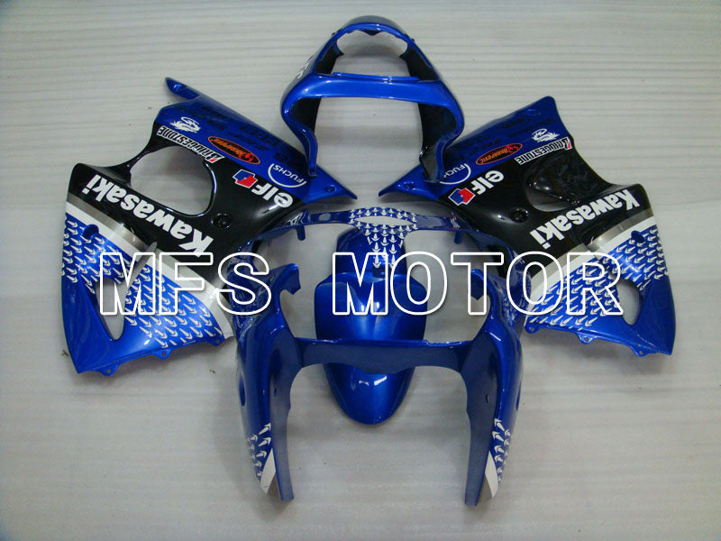 Kawasaki NINJA ZX6R 2000-2002 Injection ABS Fairing - Factory Style - Black Blue - MFS3650 - Fairings Kit
