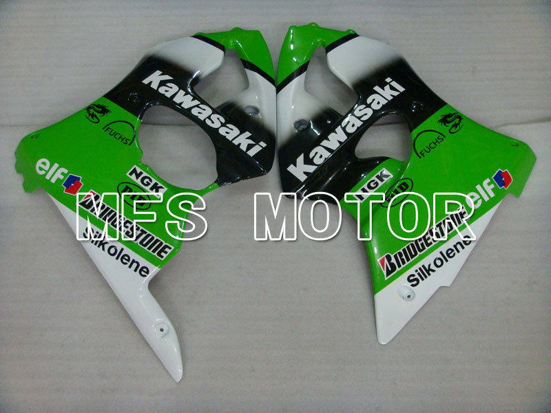Kawasaki NINJA ZX6R 2000-2002 Injection ABS Fairing - Factory Style - Black Green White - MFS3652 - Fairings Kit
