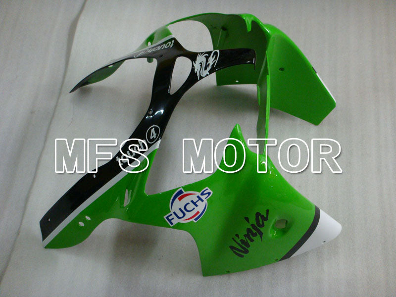 Kawasaki NINJA ZX6R 2000-2002 Injection ABS Fairing - Factory Style - Black Green White - MFS3652 - Fairings Kit