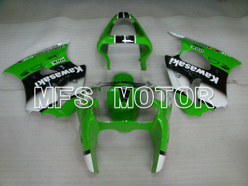 Kawasaki NINJA ZX6R 2000-2002 Injection ABS Fairing - Factory Style - Black Green White - MFS3652 - Fairings Kit