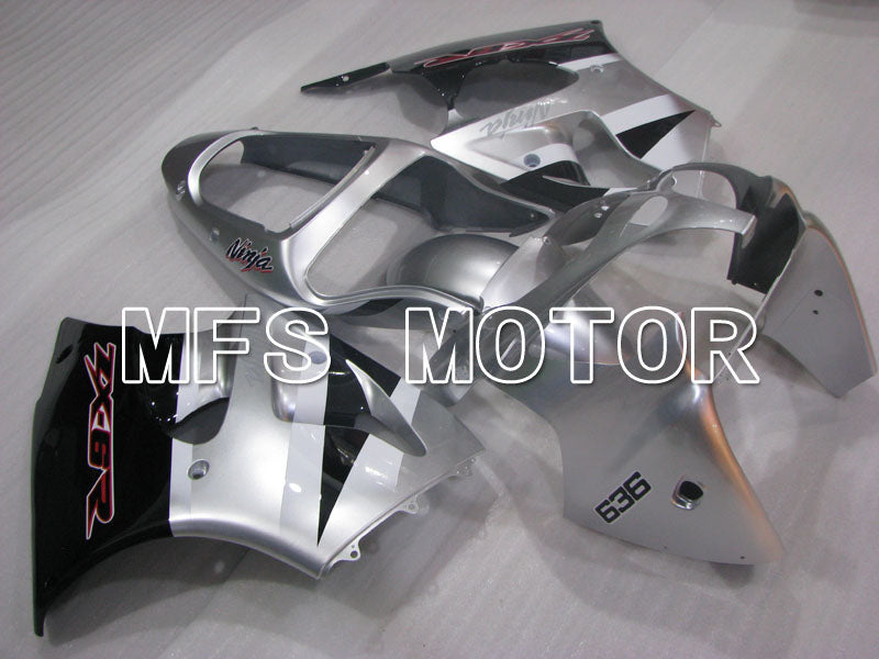 Kawasaki NINJA ZX6R 2000-2002 Injection ABS Fairing - Factory Style - Black Silver - MFS3656 - Fairings Kit