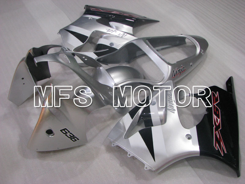 Kawasaki NINJA ZX6R 2000-2002 Injection ABS Fairing - Factory Style - Black Silver - MFS3656 - Fairings Kit
