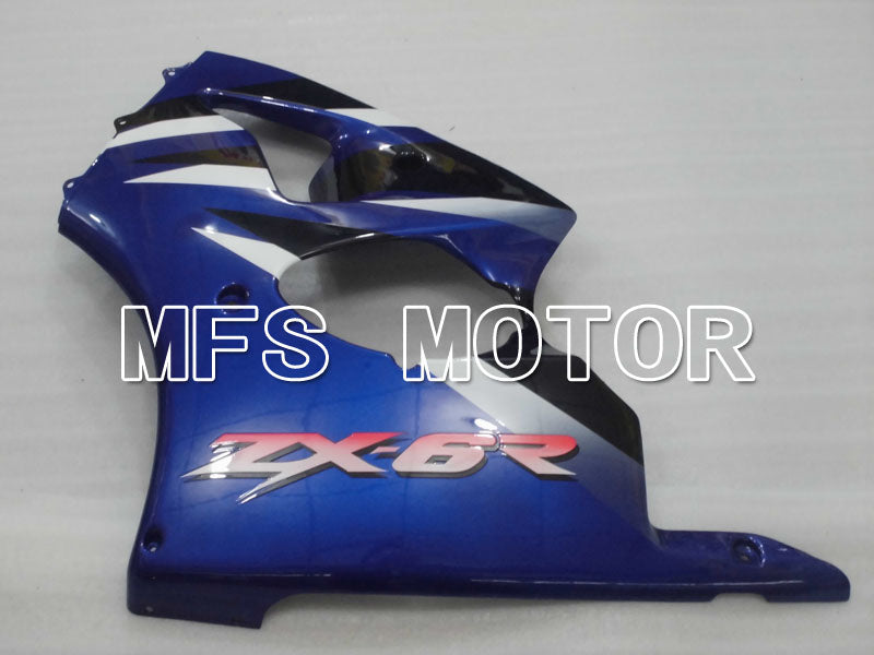 Kawasaki NINJA ZX6R 2000-2002 Injection ABS Fairing - Factory Style - Black Blue - MFS3676 - Fairings Kit
