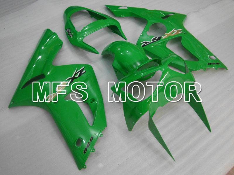 Kawasaki NINJA ZX6R 2003-2004 Injection ABS Fairing - Factory Style - Green - MFS3694 - Fairings Kit