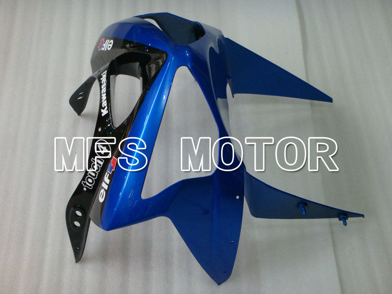 Kawasaki NINJA ZX6R 2003-2004 Injection ABS Fairing - Factory Style - Black Blue - MFS3701 - Fairings Kit