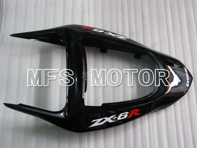 Kawasaki NINJA ZX6R 2003-2004 Injection ABS Fairing - Flame - Black Red - MFS3708 - Fairings Kit