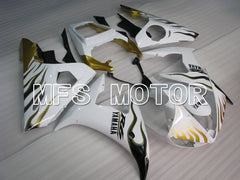 Yamaha YZF-R6 2005 Injection ABS Fairing - Flame - Gold White - MFS3714 - Fairings Kit