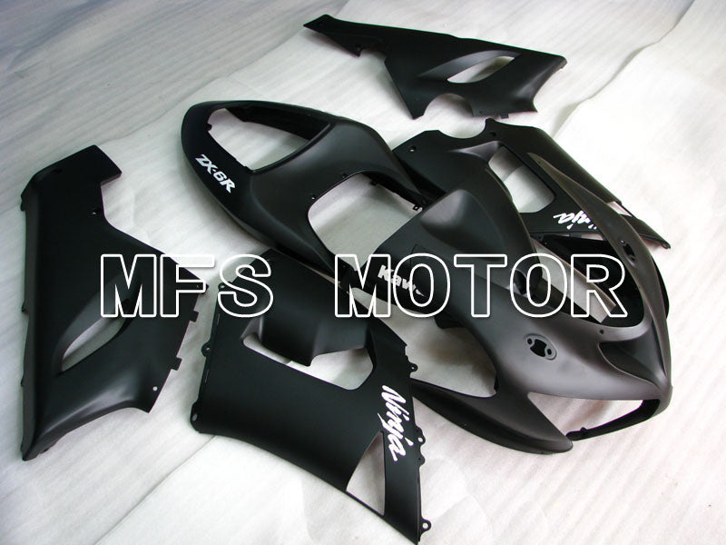 Kawasaki NINJA ZX6R 2005-2006 Injection ABS Fairing - Factory Style - Black Matte - MFS3753 - Fairings Kit