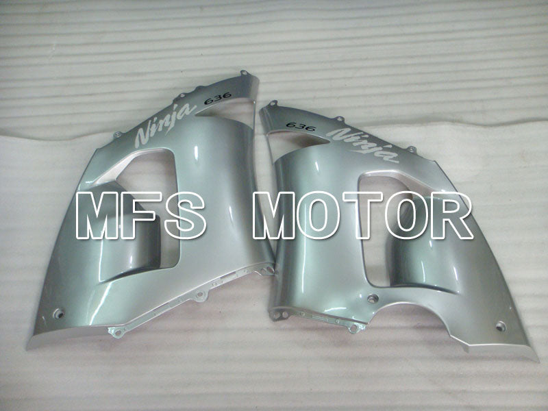 Kawasaki NINJA ZX6R 2005-2006 Injection ABS Fairing - Factory Style - Silver - MFS3755 - Fairings Kit