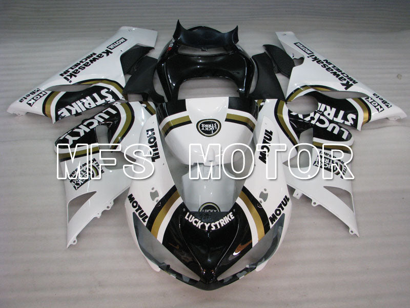 Kawasaki NINJA ZX6R 2005-2006 Injection ABS Fairing - Lucky Strike - Black White - MFS3773 - Fairings Kit