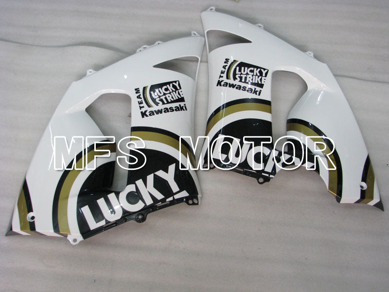 Kawasaki NINJA ZX6R 2005-2006 Injection ABS Fairing - Lucky Strike - Black White - MFS3773 - Fairings Kit