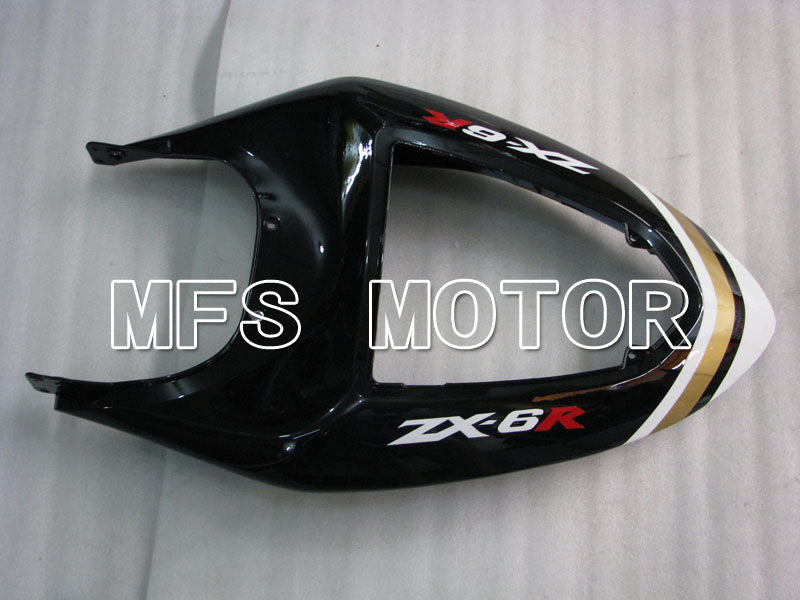 Kawasaki NINJA ZX6R 2005-2006 Injection ABS Fairing - Lucky Strike - Black White - MFS3773 - Fairings Kit