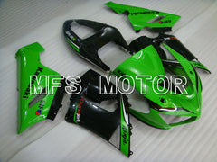 Kawasaki NINJA ZX6R 2005-2006 Injection ABS Fairing - Factory Style - Black Green - MFS3785 - Fairings Kit