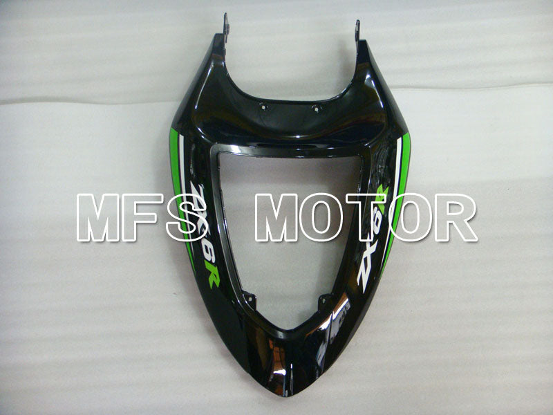 Kawasaki NINJA ZX6R 2005-2006 Injection ABS Fairing - Factory Style - Black Green - MFS3785 - Fairings Kit