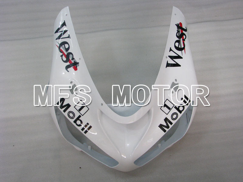 Kawasaki NINJA ZX6R 2005-2006 Injection ABS Fairing - West - Black White - MFS3787 - Fairings Kit