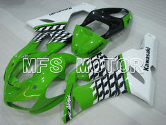 Kawasaki NINJA ZX6R 2005-2006 Injection ABS Fairing - Factory Style - Green White - MFS3791 - Fairings Kit