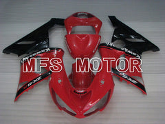 Kawasaki NINJA ZX6R 2005-2006 Injection ABS Fairing - Factory Style - Black Red - MFS3801 - Fairings Kit