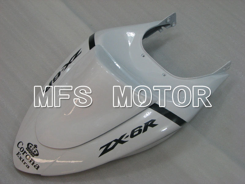 Kawasaki NINJA ZX6R 2005-2006 Injection ABS Fairing - Corona - Black White - MFS3802 - Fairings Kit