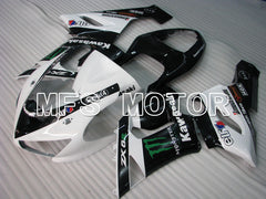 Kawasaki NINJA ZX6R 2005-2006 Injection ABS Fairing - Monster - Black White - MFS3811 - Fairings Kit