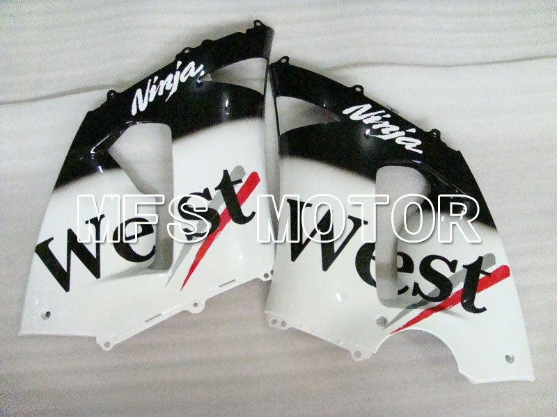 Kawasaki NINJA ZX6R 2005-2006 Injection ABS Fairing - West - Black White - MFS3814 - Fairings Kit