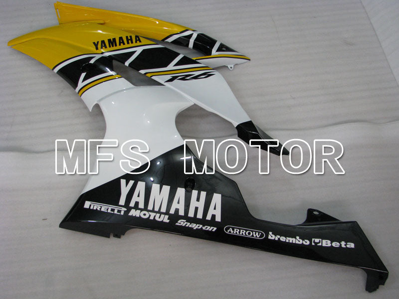 Yamaha YZF-R6 2008-2016 Injection ABS Fairing - Factory Style - White Yellow - MFS3833 - Fairings Kit
