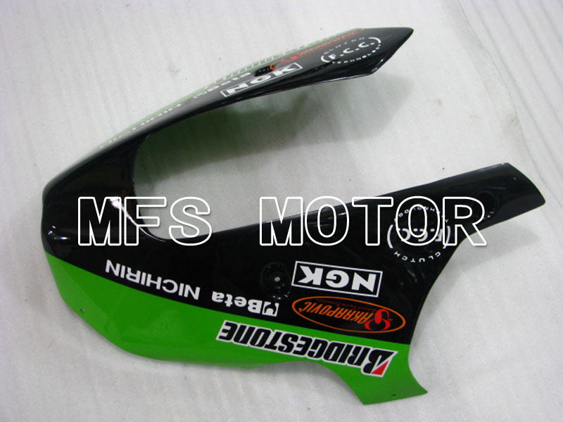 Kawasaki NINJA ZX9R 2000-2001 ABS Fairing - Monster - Black Green - MFS3835 - Fairings Kit