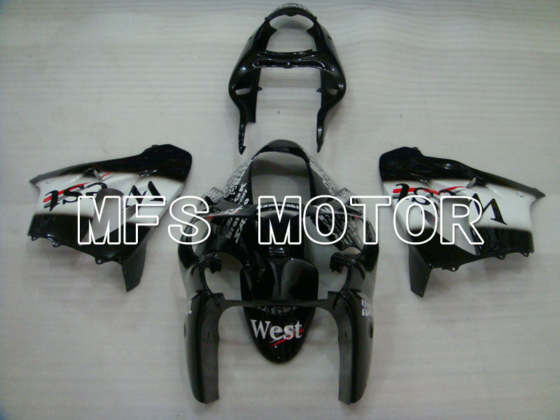 Kawasaki NINJA ZX9R 2000-2001 ABS Fairing - West - Black White - MFS3845 - Fairings Kit