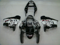 Kawasaki NINJA ZX9R 2000-2001 ABS Fairing - West - Black White - MFS3845 - Fairings Kit