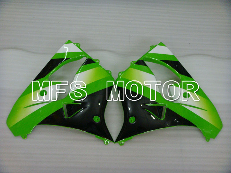 Kawasaki NINJA ZX9R 2000-2001 ABS Fairing - Factory Style - Black Green - MFS3861 - Fairings Kit