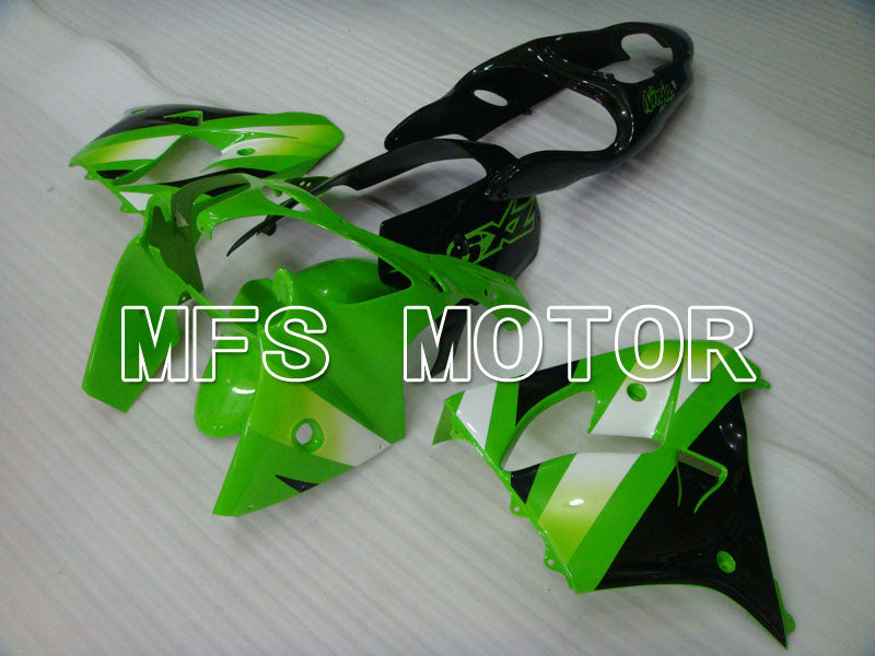 Kawasaki NINJA ZX9R 2000-2001 ABS Fairing - Factory Style - Black Green - MFS3861 - Fairings Kit