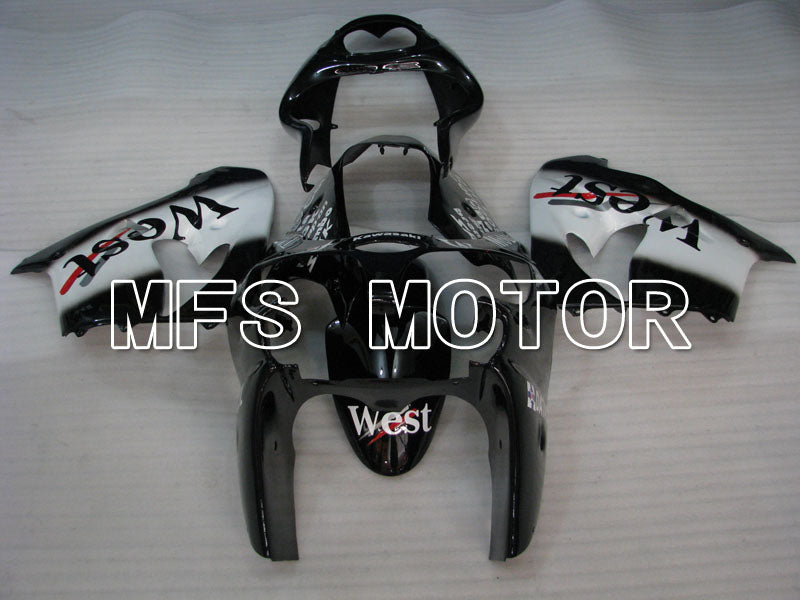 Kawasaki NINJA ZX9R 2000-2001 ABS Fairing - West - Black White - MFS3866 - Fairings Kit