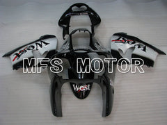 Kawasaki NINJA ZX9R 2000-2001 ABS Fairing - West - Black White - MFS3866 - Fairings Kit