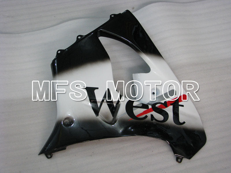 Kawasaki NINJA ZX9R 2000-2001 ABS Fairing - West - Black White - MFS3866 - Fairings Kit