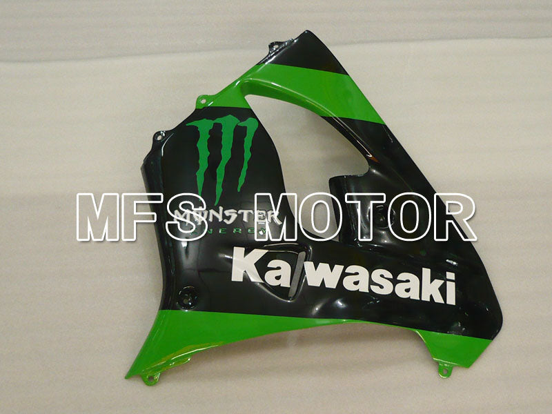 Kawasaki NINJA ZX9R 2002-2003 ABS Fairing - Monster - Black Green - MFS3870 - Fairings Kit