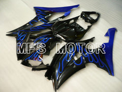 Yamaha YZF-R6 2008-2016 Injection ABS Fairing - Flame - Blue Black - MFS3886 - Fairings Kit