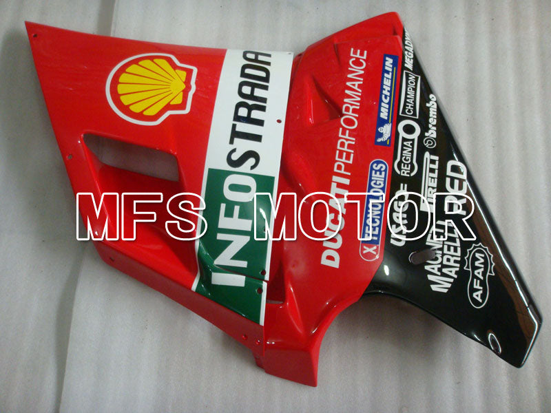 Ducati 748 / 998 / 996 1994-2002 Injection ABS Fairing - INFO STRADA - Red - MFS3908 - Fairings Kit