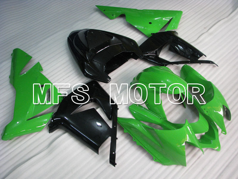 Kawasaki NINJA ZX10R 2004-2005 Injection ABS Fairing - Factory Style - Black Green - MFS3942 - Fairings Kit